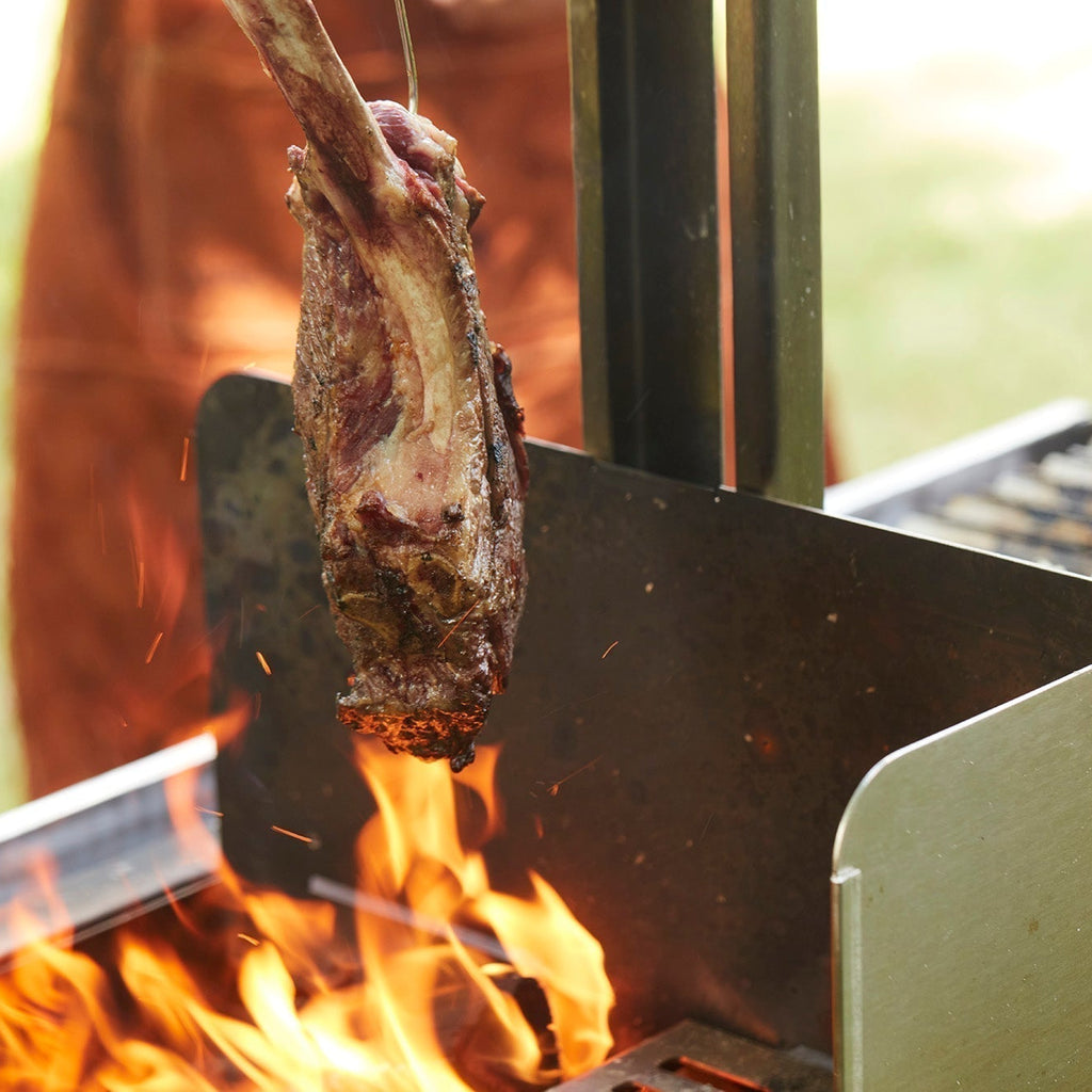 Steak with chimichurri on Pedro