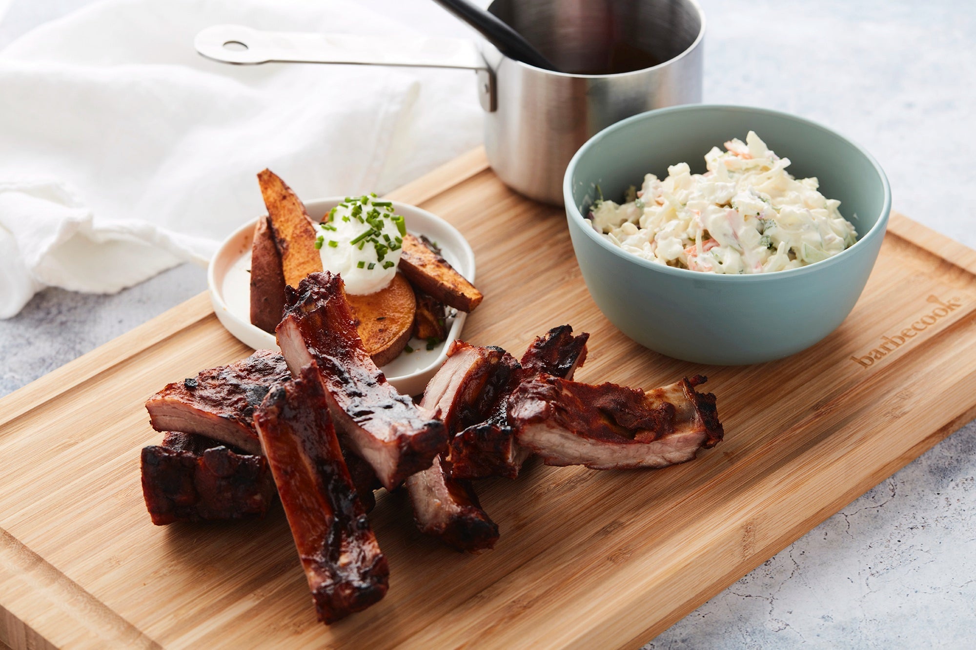 Ribs à la bière 'Pannepot' au BBQ