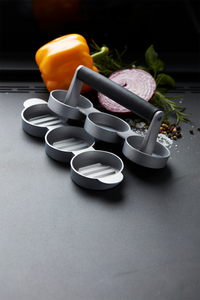 Mini hamburgerpers voor 3 hamburgers