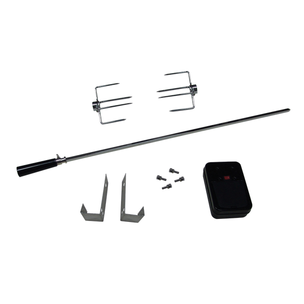 Image of the product Set for gas barbecue with 2 spit forks