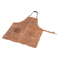Leather apron brown